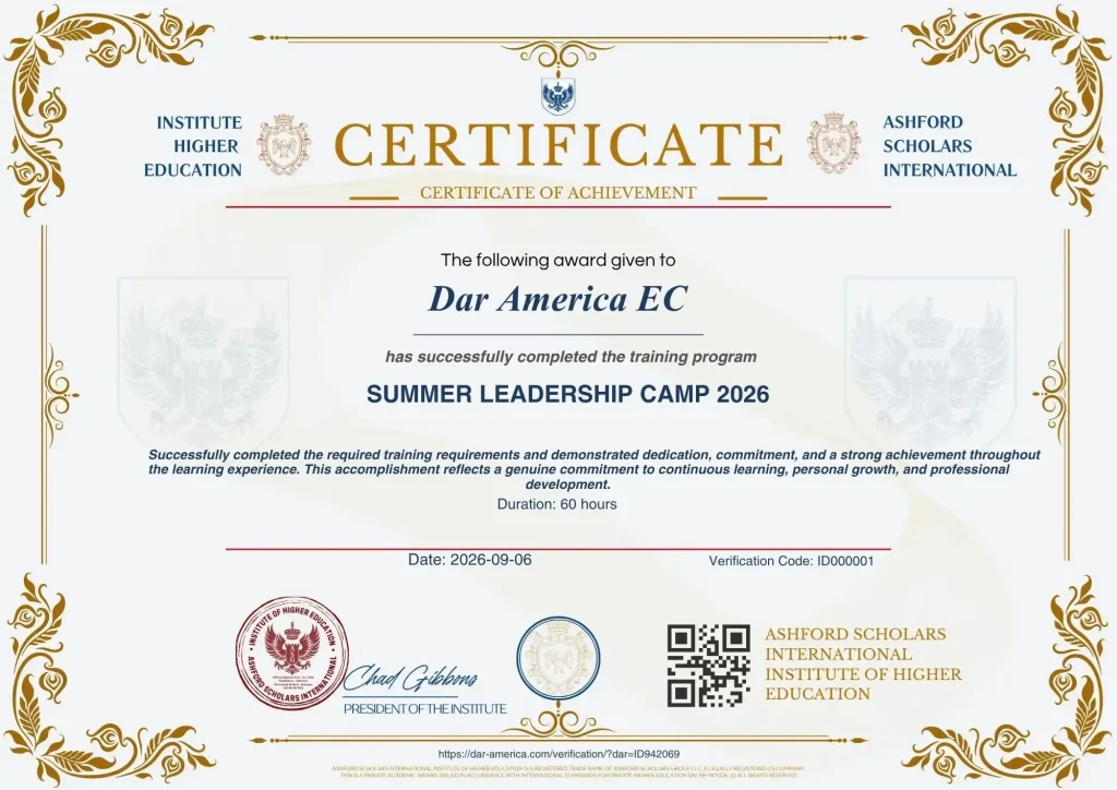 Ashford_Certificatedaramericaec